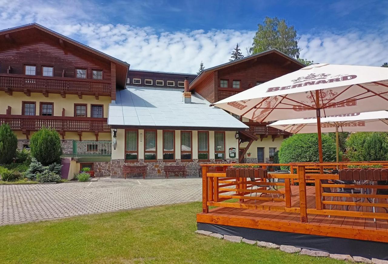 Rodinny "Hotel U Mustku" Desná Zewnętrze zdjęcie